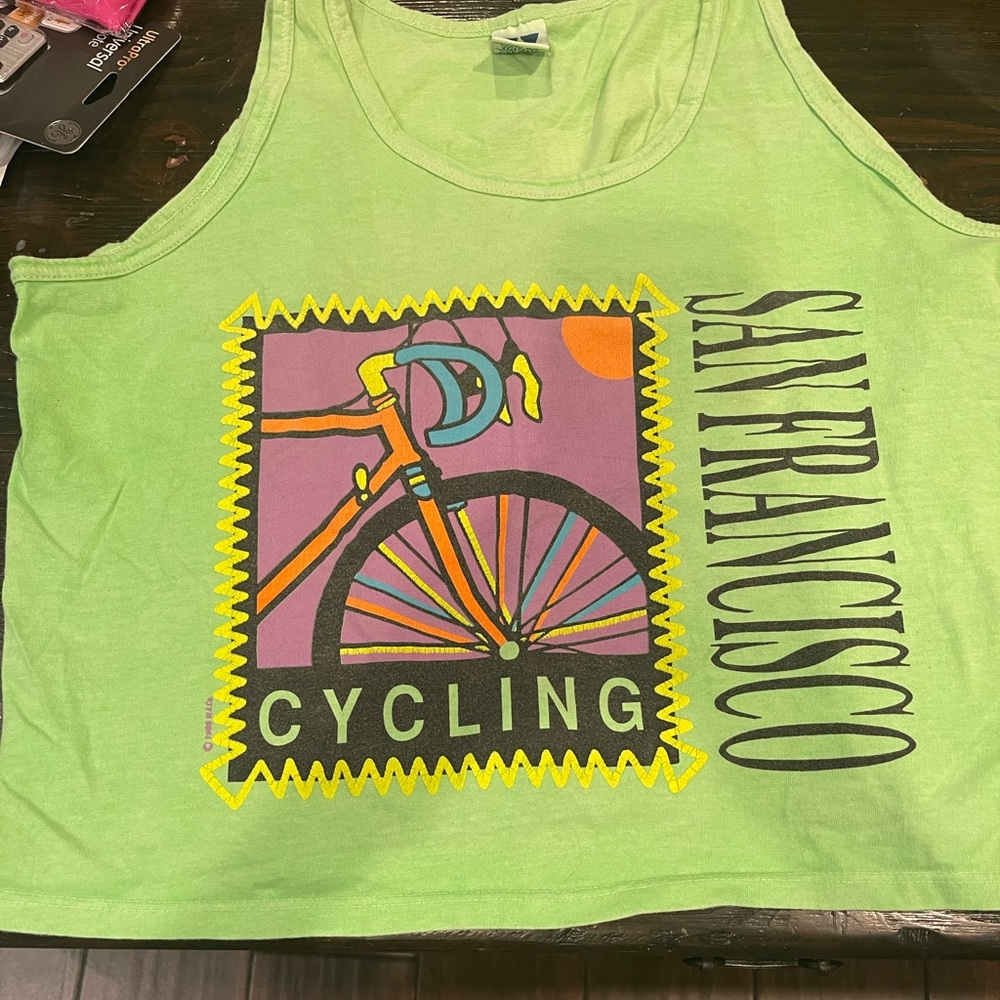 Vintage 80’s Sunny San Francisco Cycling Bike Retro Unisex T-Shirt